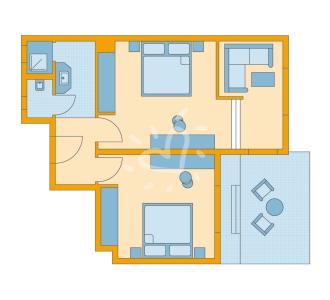 Zimmerskizze Esquinzo Playa Family Room Economy