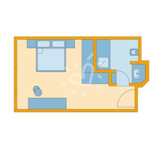 Zimmerskizze Landskron Double Room Classic Lake View
