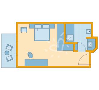 Zimmerskizze Landskron Double Room Superior