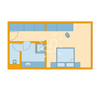 Zimmerskizze Alpenrose Zürs Double Room Classic