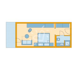 Zimmerskizze Alpenrose Zürs Double Room Superior